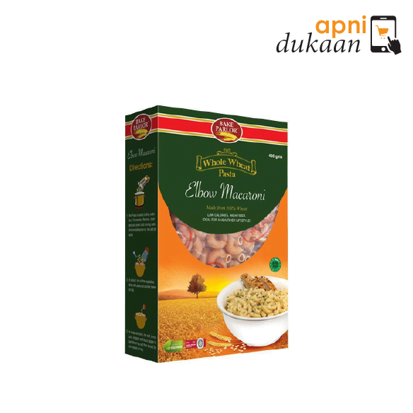 Bake Parlor Whole Wheat Pasta Elbow Macaroni 400gm Apni Dukaan