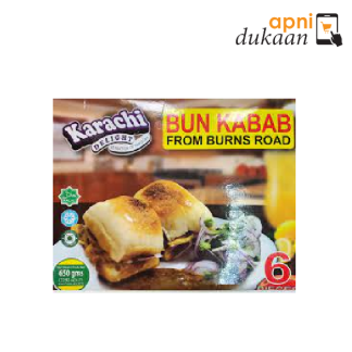 Karachi Delight Bun Kabab from Burns Road 6Pcs