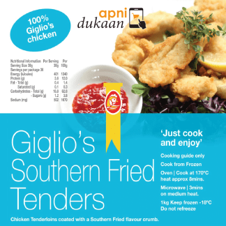Giglios Chicken Southern Fried Tenders 1kg