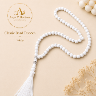Classic Bead Tasbeeh - White