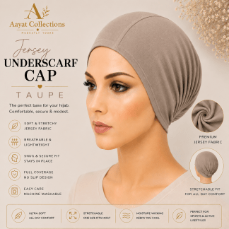 Jersey Underscarf Cap - Taupe