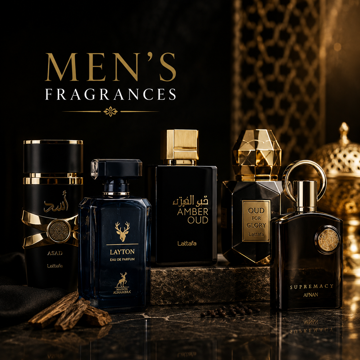 A selection of Arabian fragrances from Fragrance Bazaar