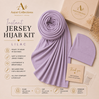 Instant Jersey Hijab Kit - Lilac