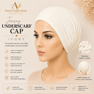 Jersey Underscarf Cap - Ivory