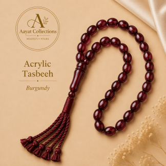 Acrylic Tasbeeh – Burgundy